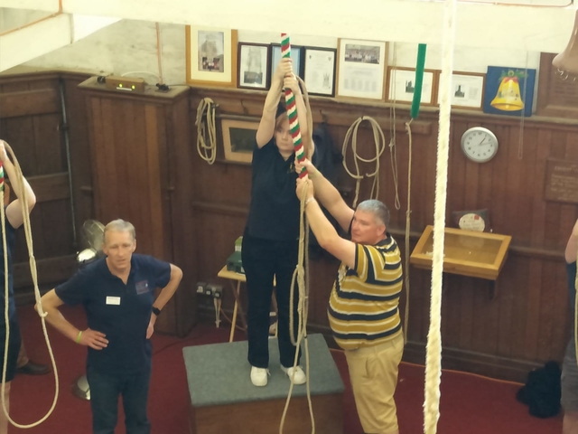 Young Ringers ringing in Exeter 2022